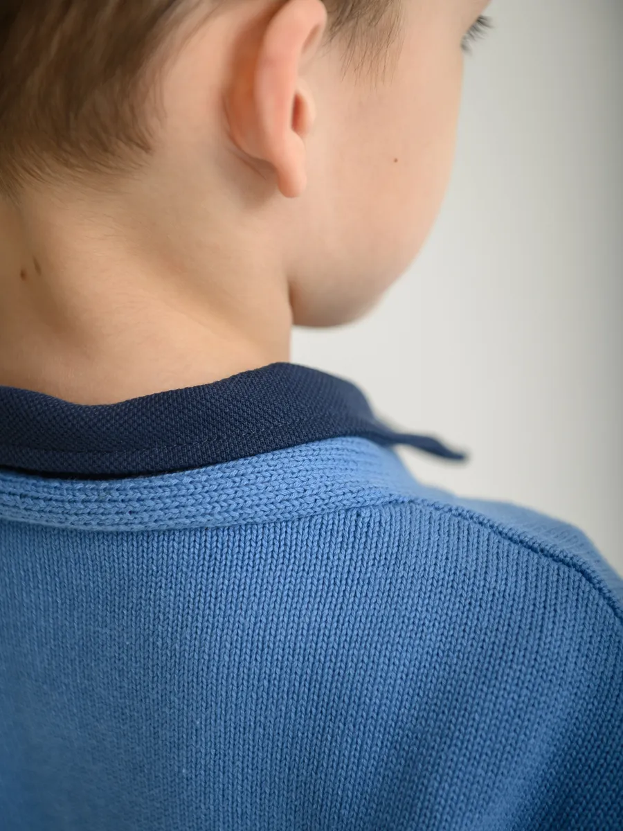 Джемпер вязаный (104/30, синий)