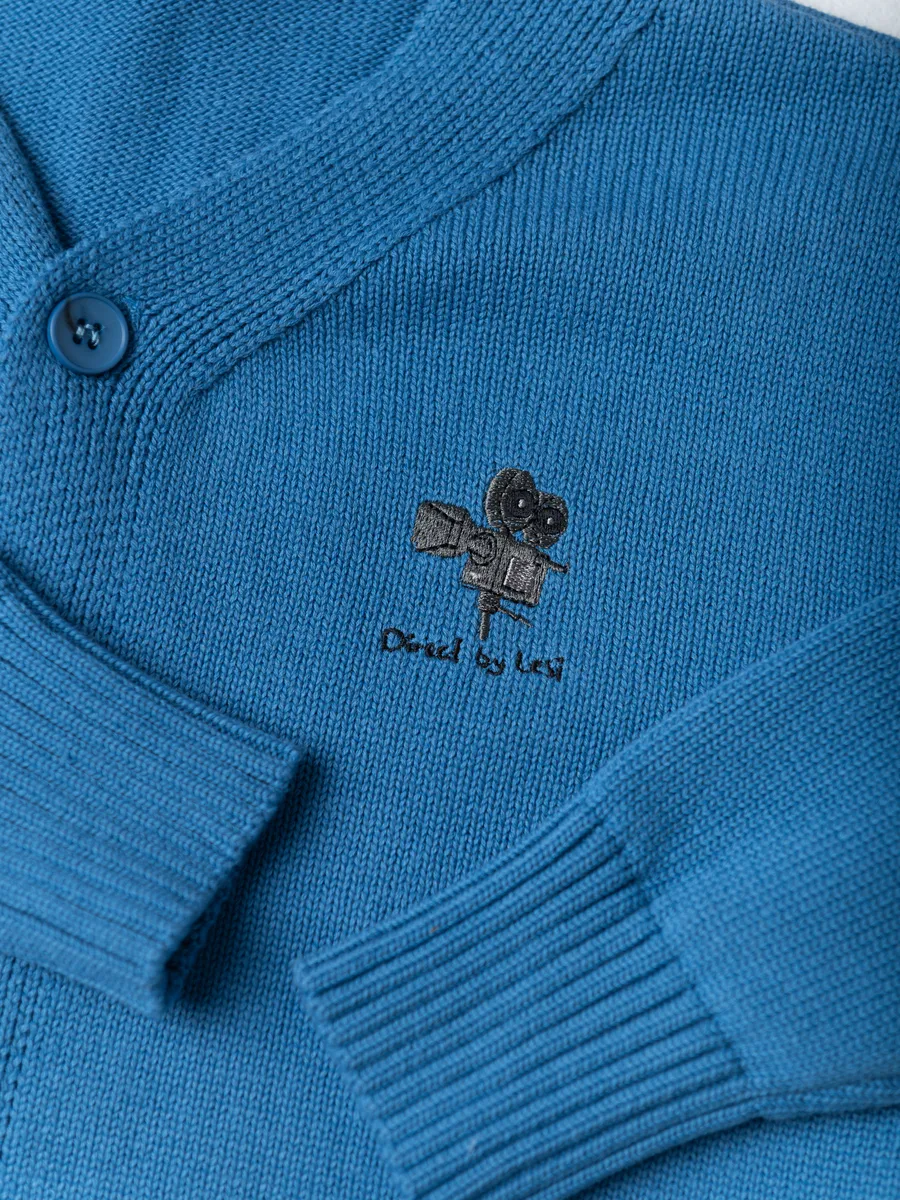 Джемпер вязаный (104/30, синий)