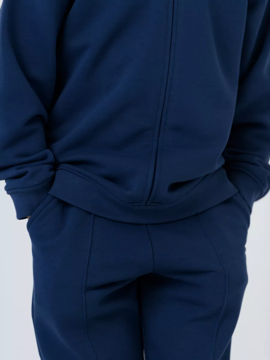 Костюм детский свитшот и брюки (98/28, синий)