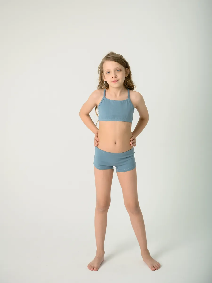 Трусы для девочки (128-134/34, синий)