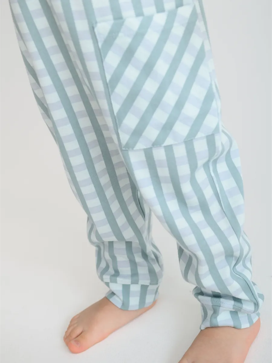 Полукомбинезон 2 шт. комплект (74/22, беж/клетка)