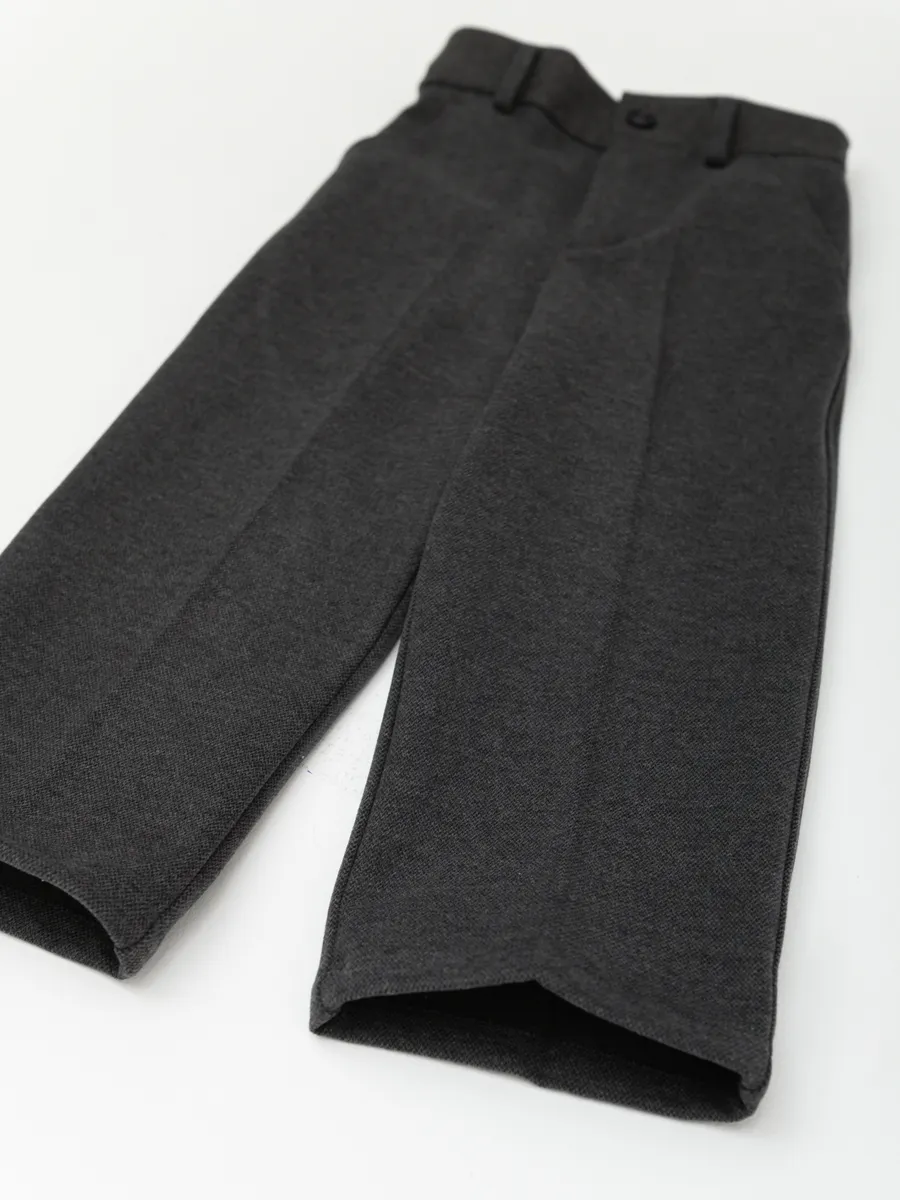 Брюки для мальчика  (104/30, тем.серый)