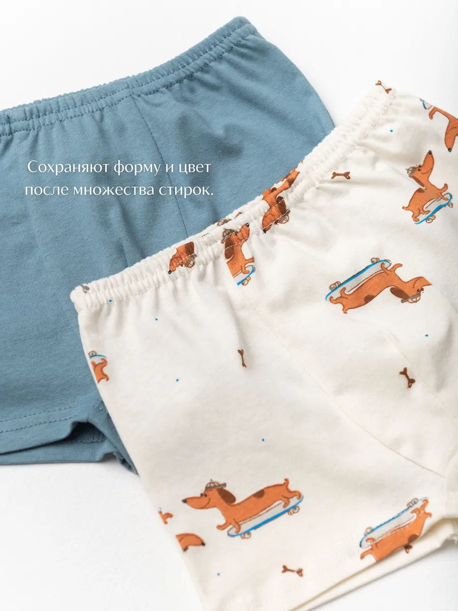 Комплект для мальчика (104/30, синий/бежевый)