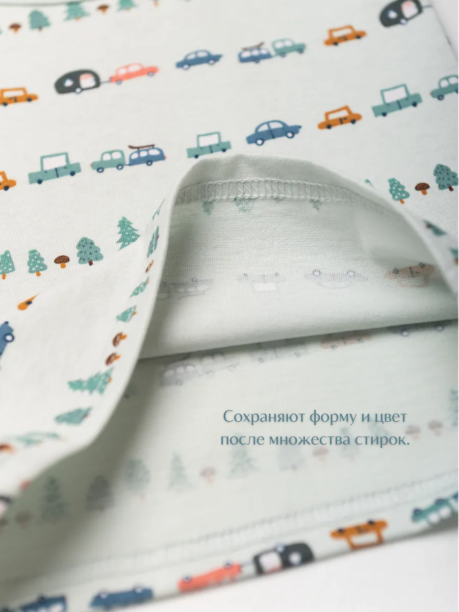 Майка для мальчика 4 шт. (74/22, мятн/синий)