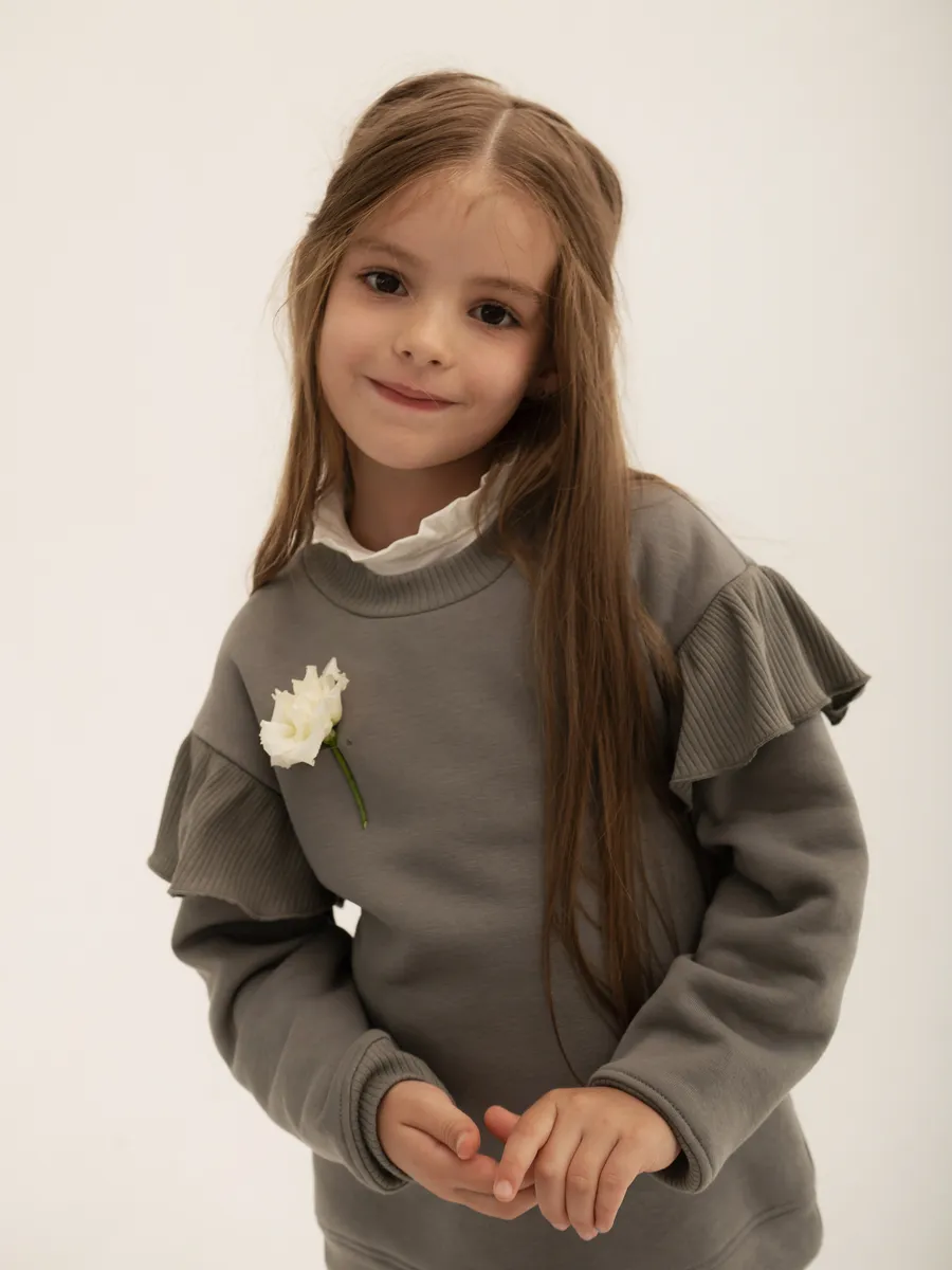 Костюм для девочки (98/28, серый)