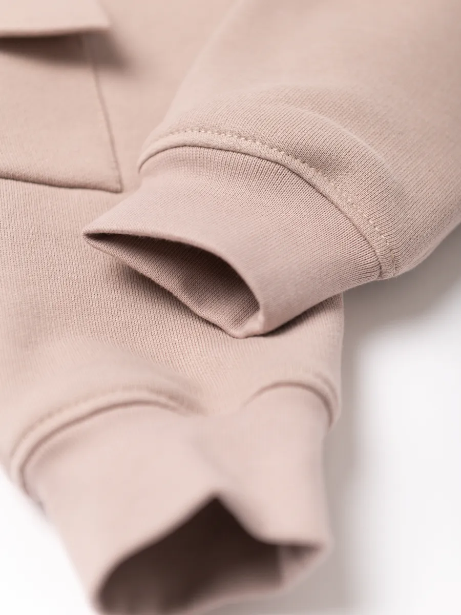 Костюм свитшот и брюки утепленный (110/30, бежевый)