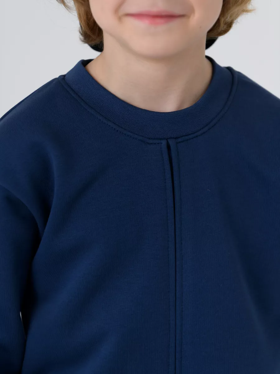 Костюм детский свитшот и брюки (98/28, синий)