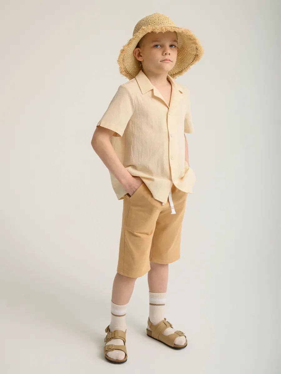 Шорты для мальчика (92/28, Песочный)
