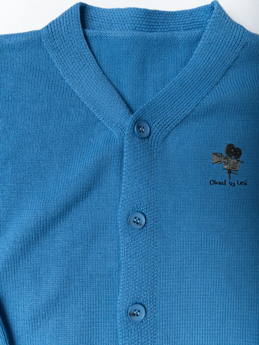 Джемпер вязаный (104/30, синий)