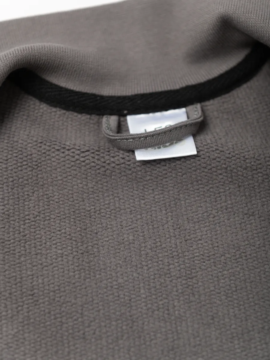 Костюм свитшот и брюки утепленный (104/30, тем.серый)