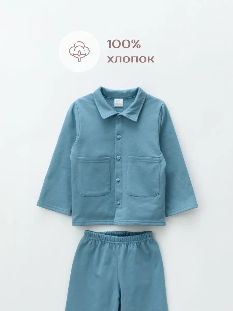 Пижама для мальчика (92/28, синий)