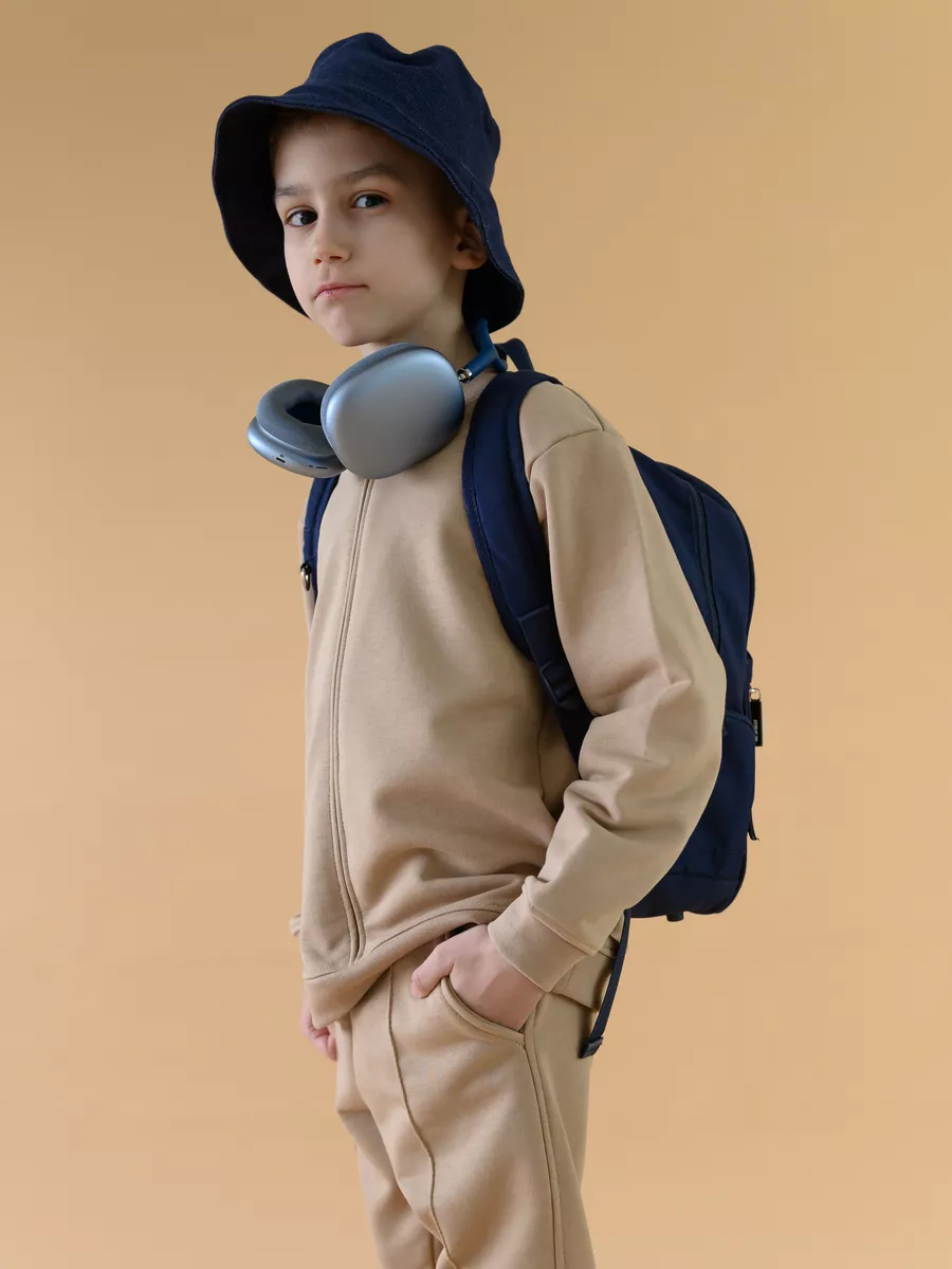 Костюм детский свитшот и брюки (104/30, мокко)