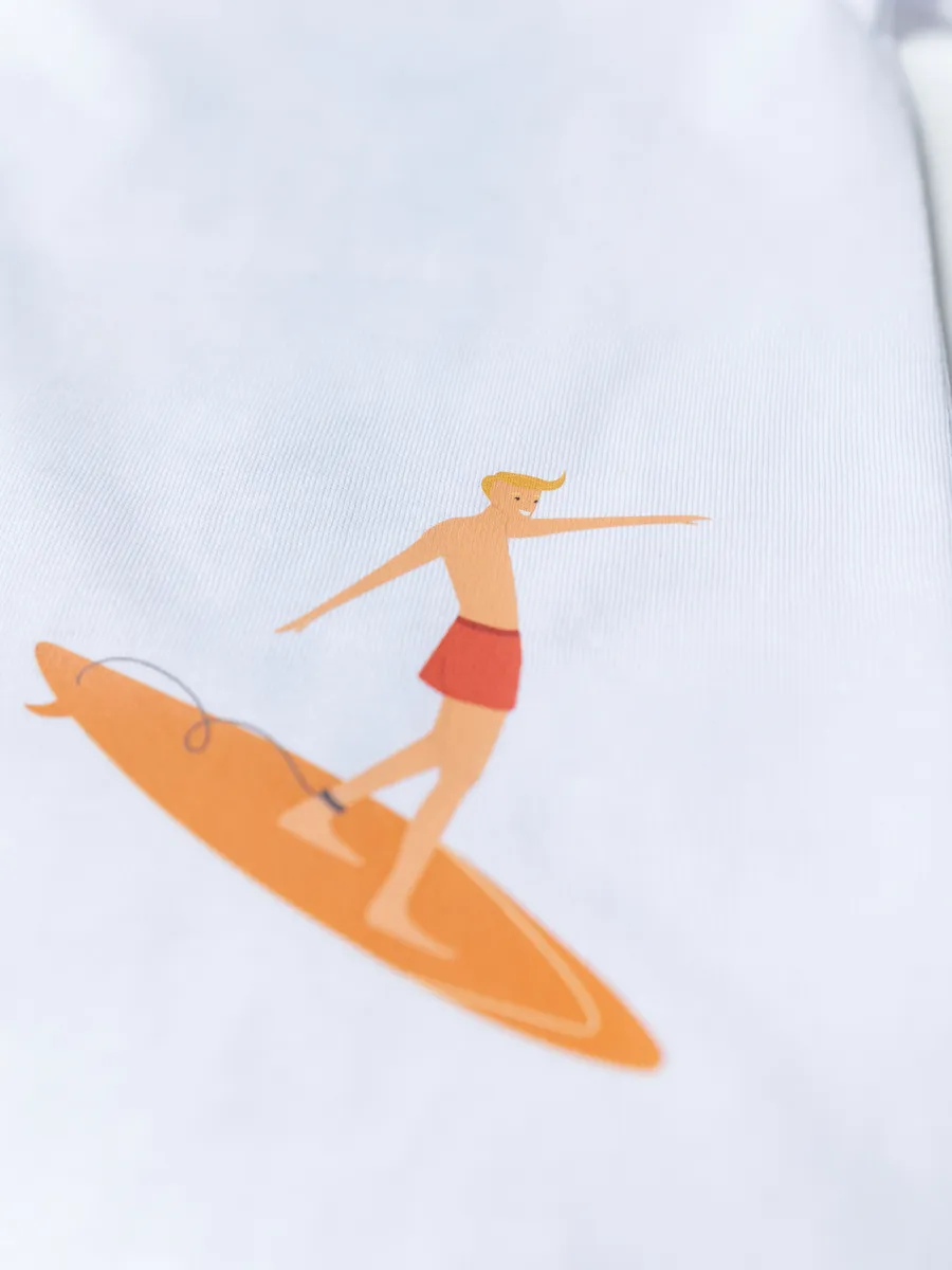 Футболка для мальчика (104/30, белый)