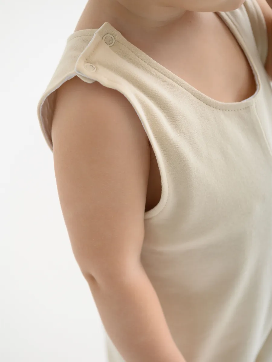 Полукомбинезон 2 шт. комплект (74/22, беж/клетка)