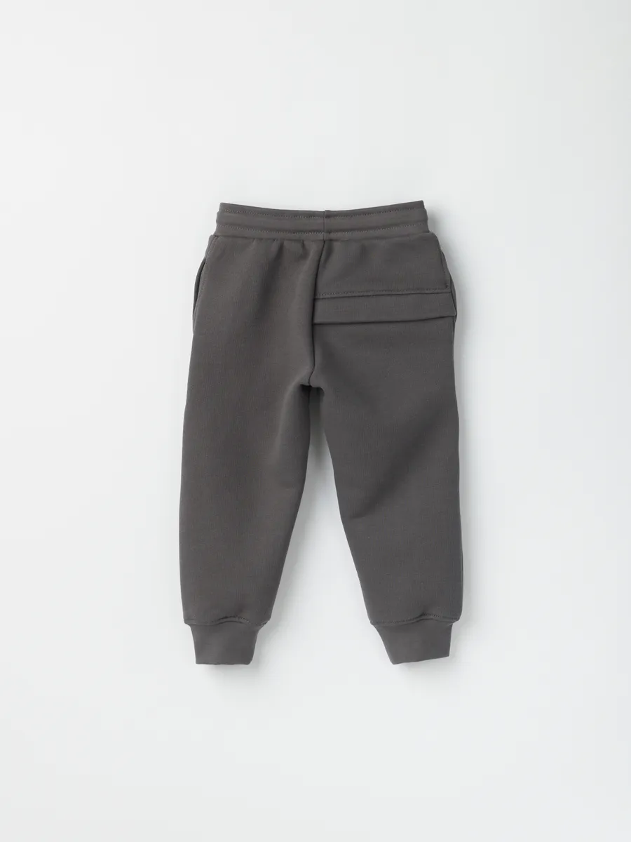 Брюки детские утепленные (104/30, тем.серый)