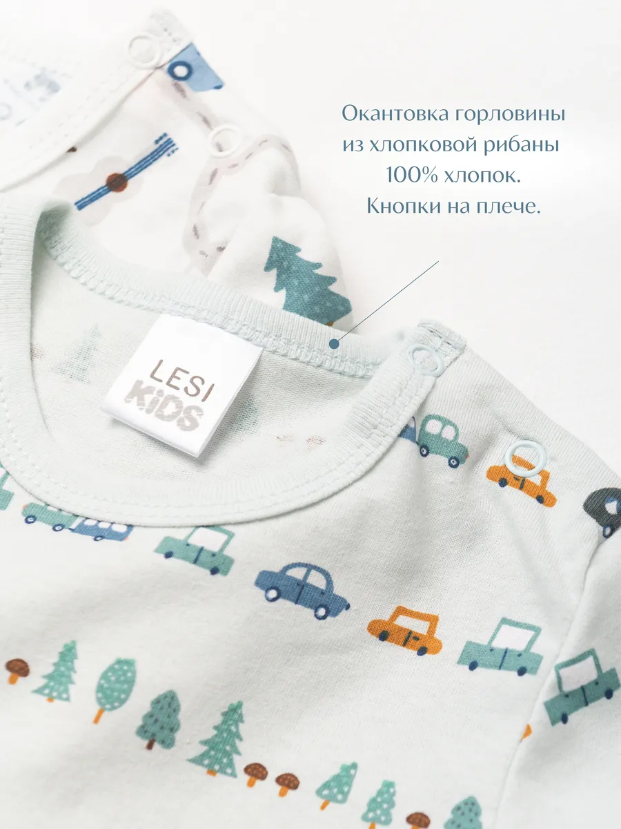 Футболка из тонкого хлопка (98/28, бел/мятный)