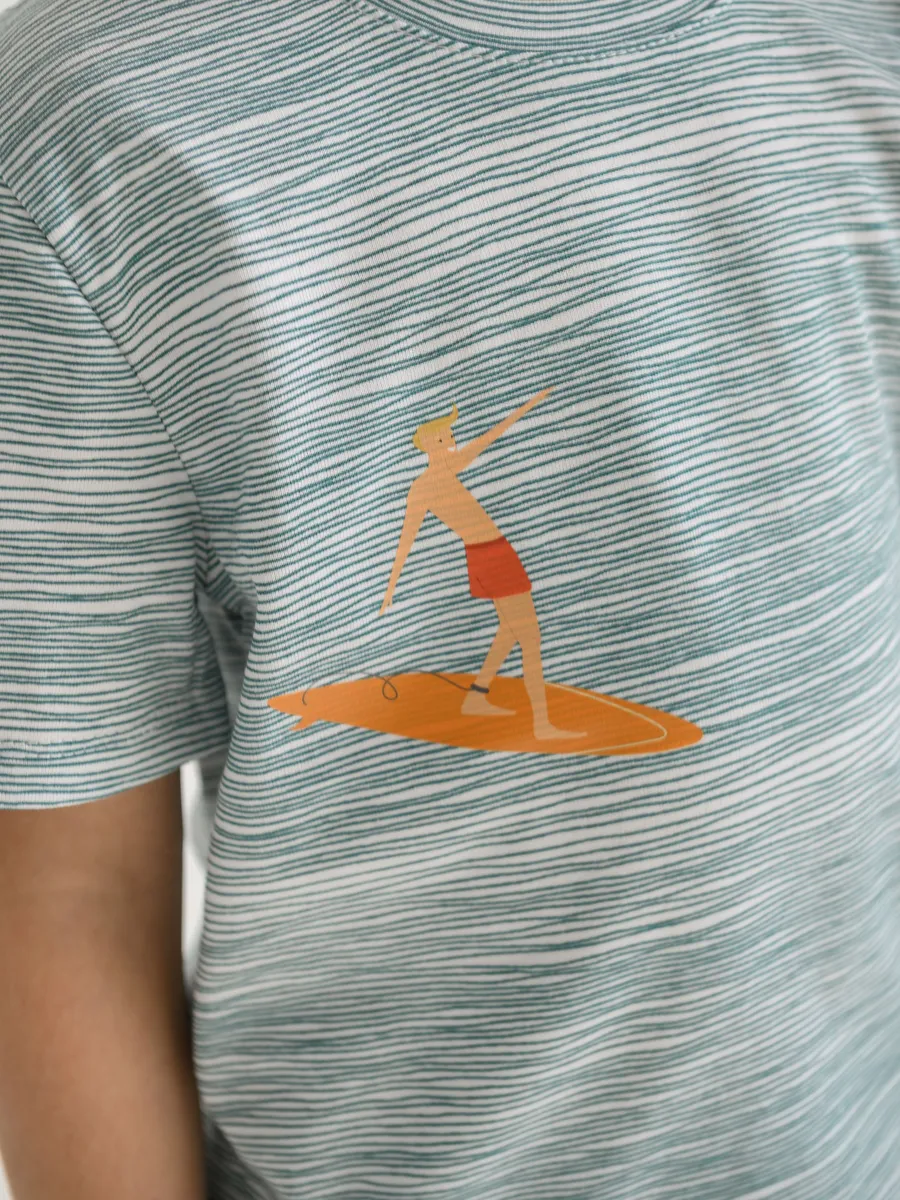 Футболка для мальчика (104/30, бирюзовый)