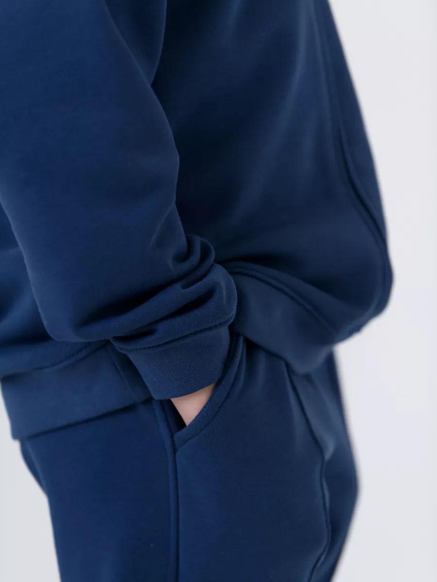 Костюм детский свитшот и брюки (98/28, синий)