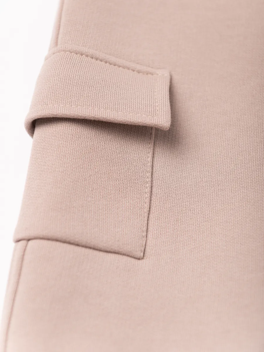 Костюм свитшот и брюки утепленный (110/30, бежевый)