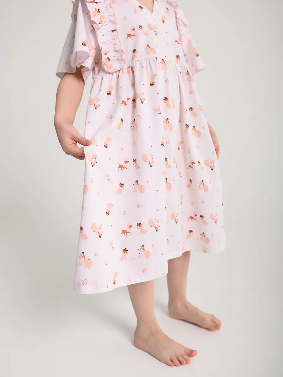 Сорочка для девочки (116/32, св.розовый)