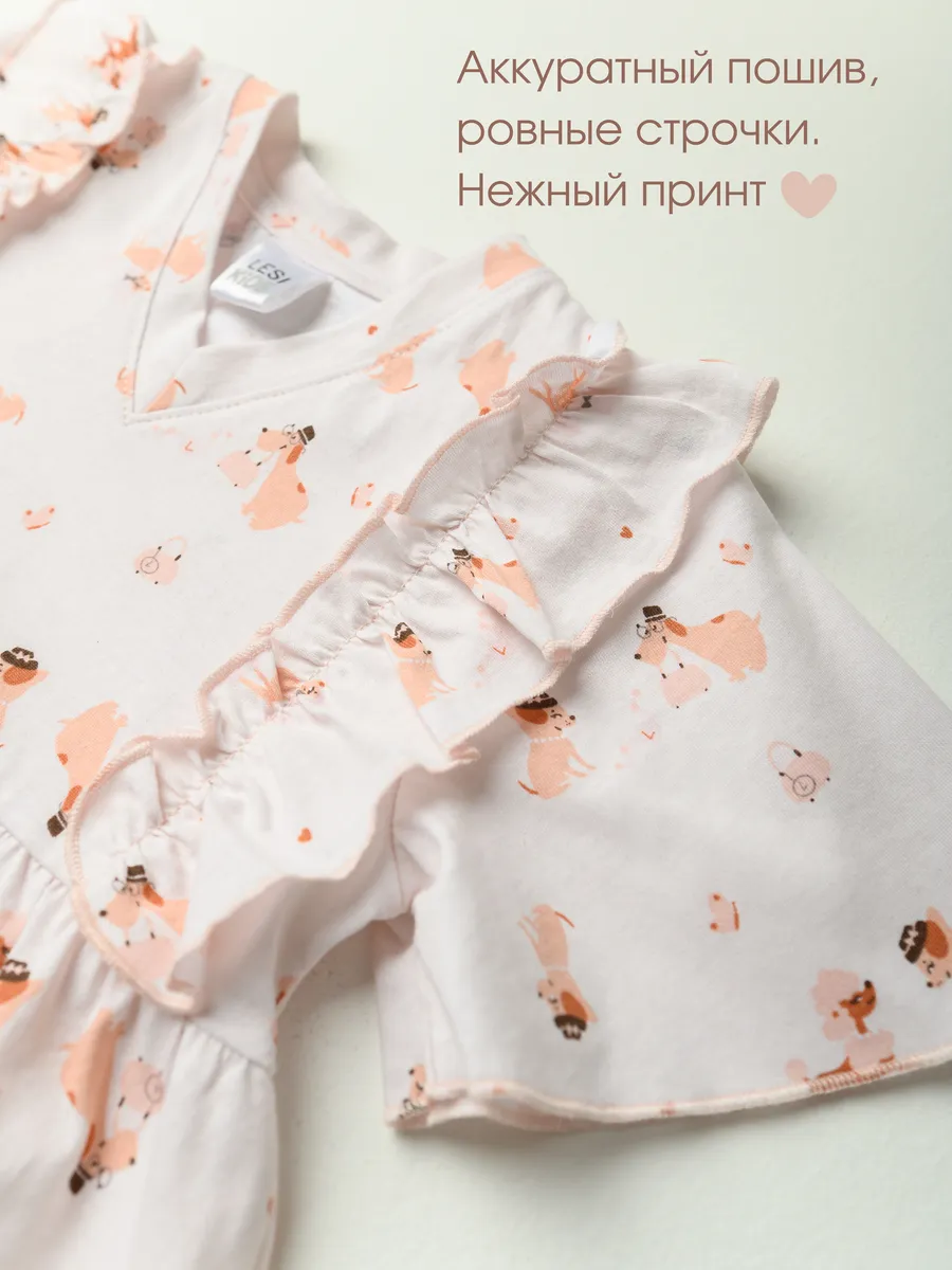 Сорочка для девочки (116/32, св.розовый)