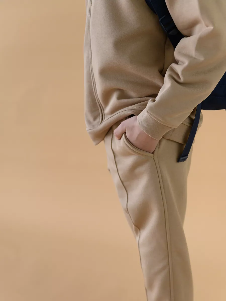 Костюм детский свитшот и брюки (104/30, мокко)