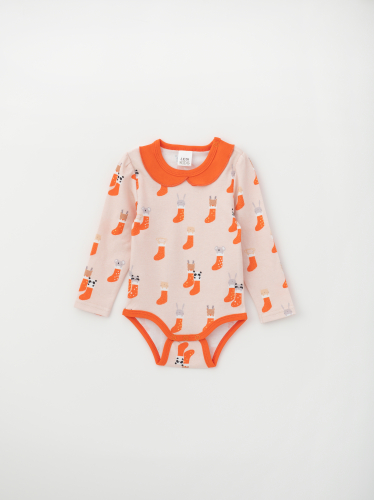 Боди для девочки новогодний сапожок