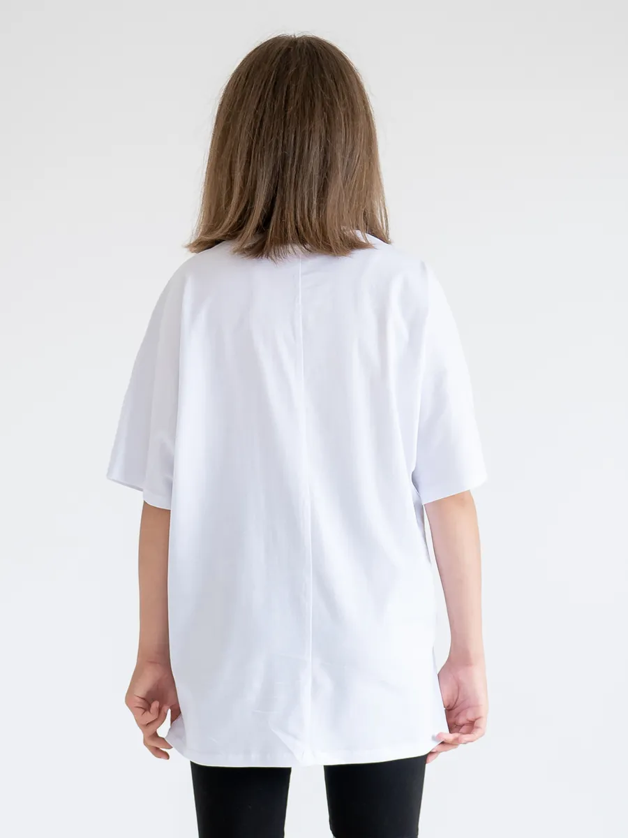 Футболка спортивная белая (134/34, Белый)