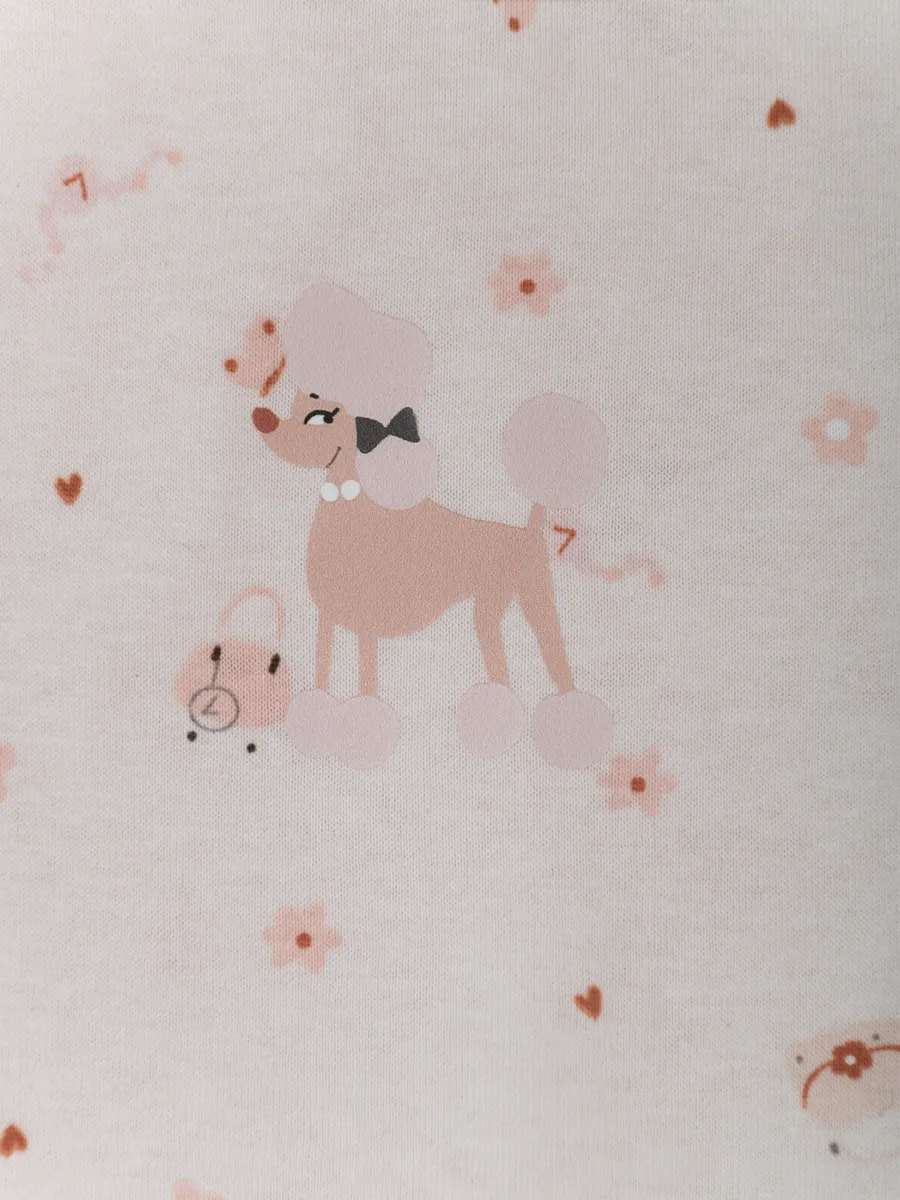 Майка для девочки 3шт. (86/26, бел/розовый)