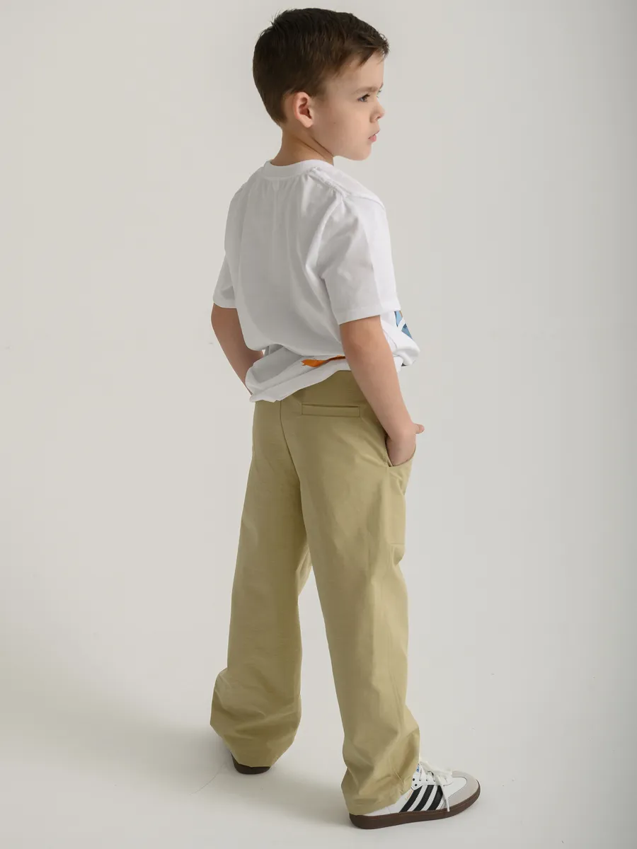 Брюки для мальчика (104/30, оливковый)