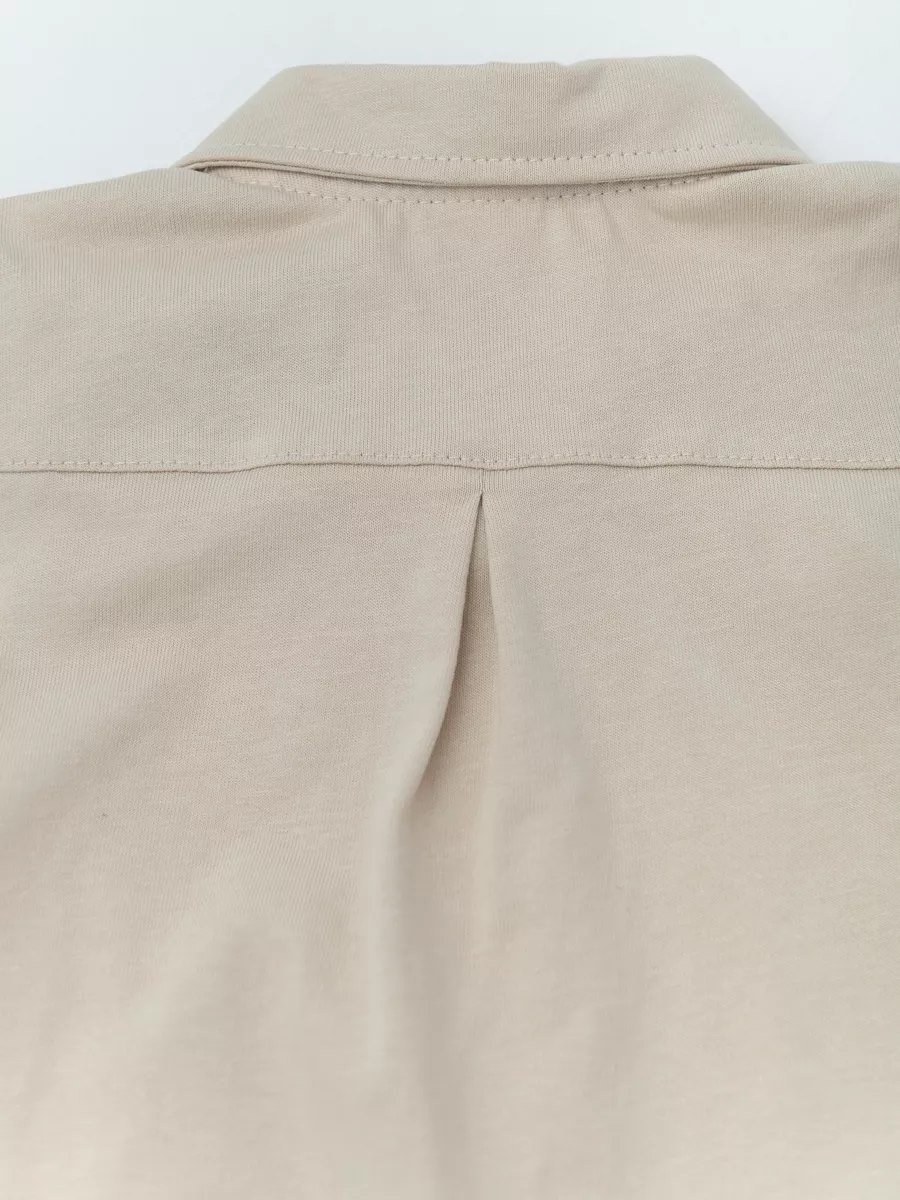 Костюм для мальчика шорты+рубашка (128/34, песочный)