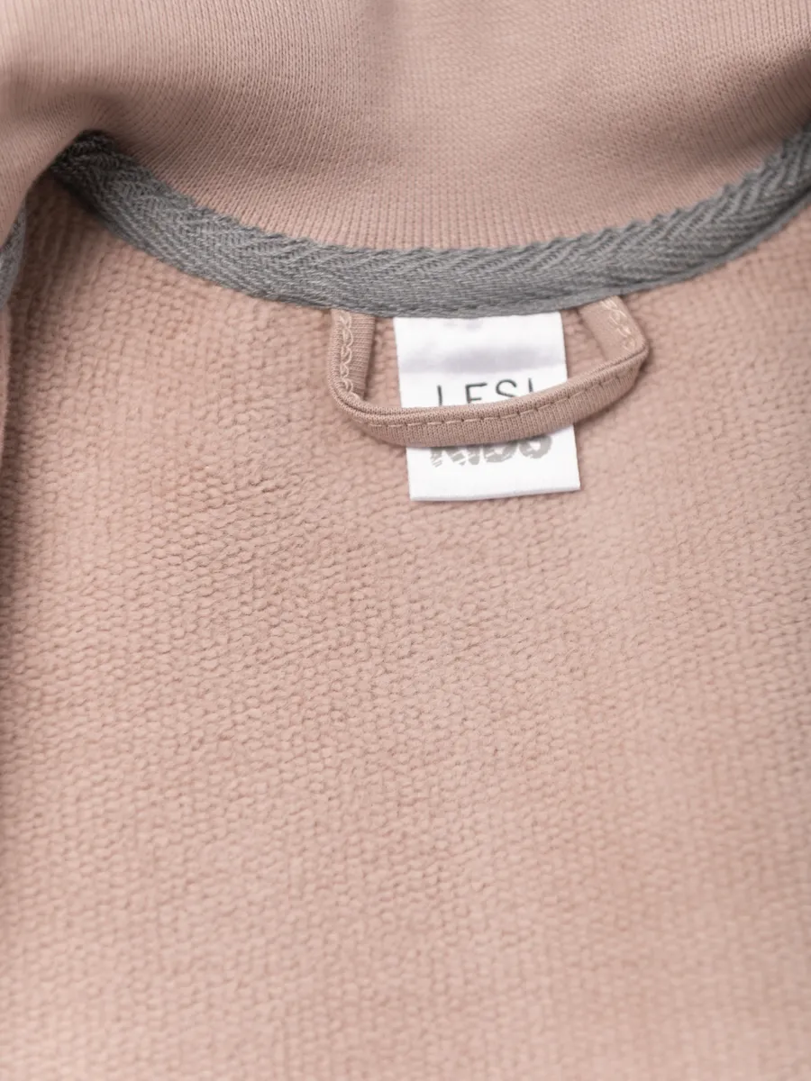 Костюм свитшот и брюки утепленный (110/30, бежевый)