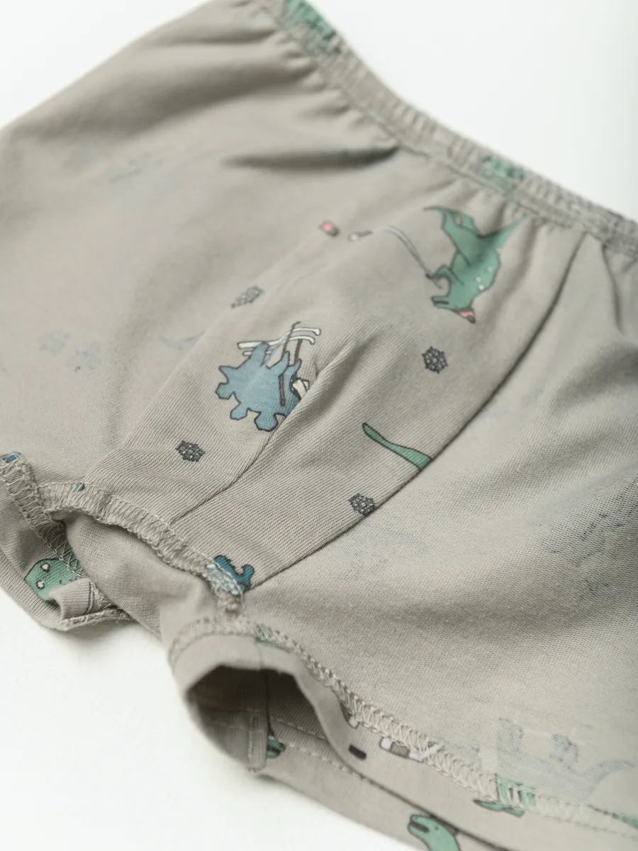 Трусы для мальчика комплект 4шт. (74/22, белый/зеленый)