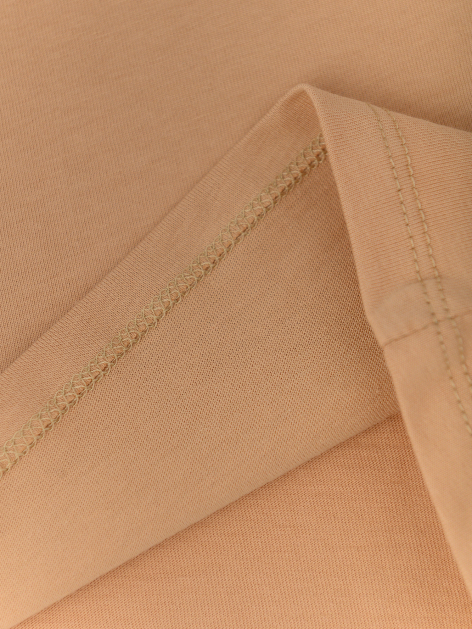 Футболка для девочки (116/32, персик/цветы)