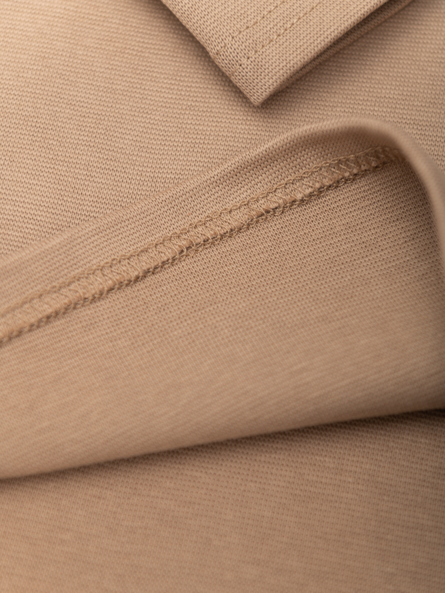 Джемпер для мальчика из трикотажной рибаны (128/34, бежевый)