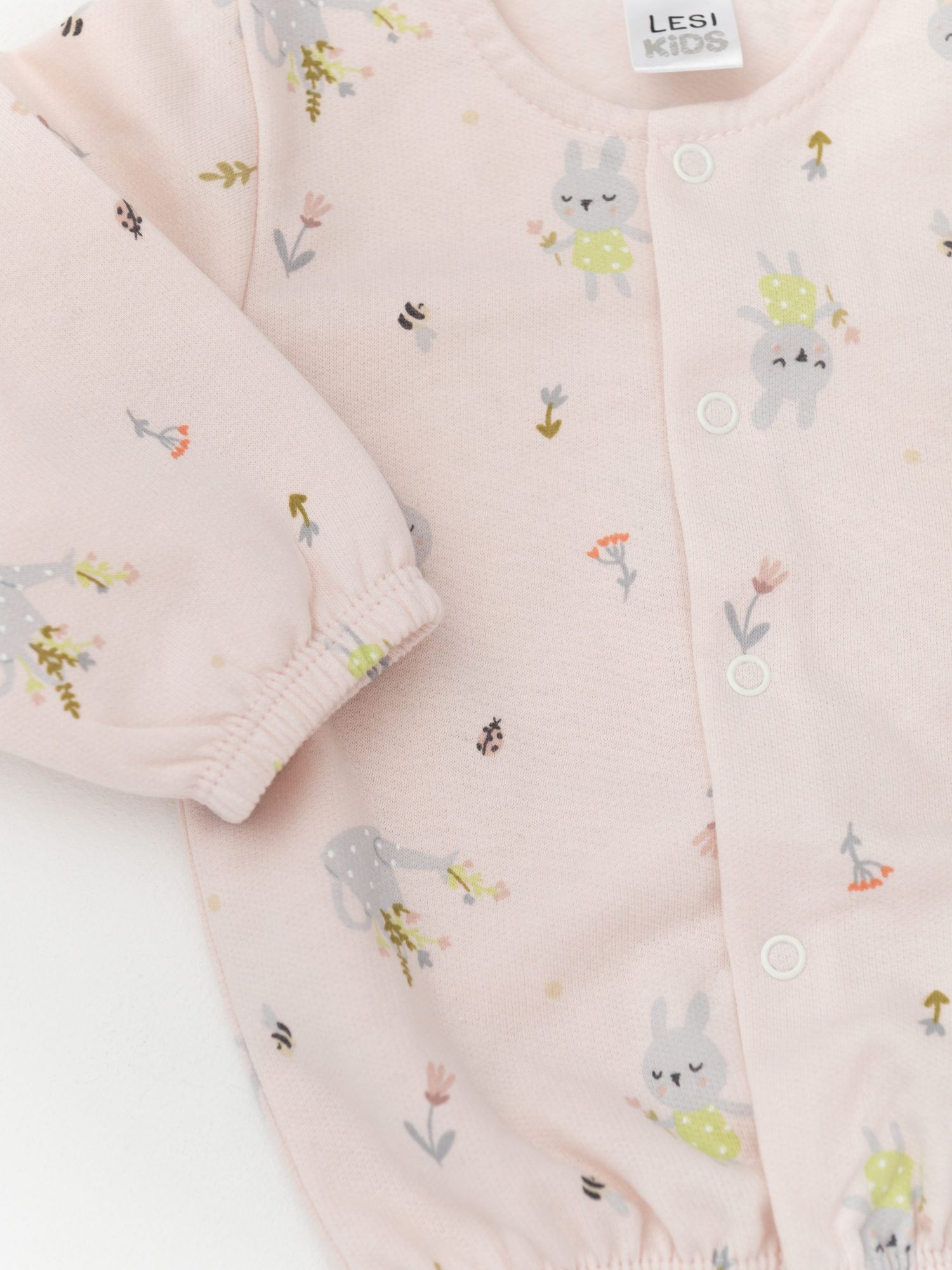 Кофта утепленная комплект 2шт. (68/22, зел/розовый)