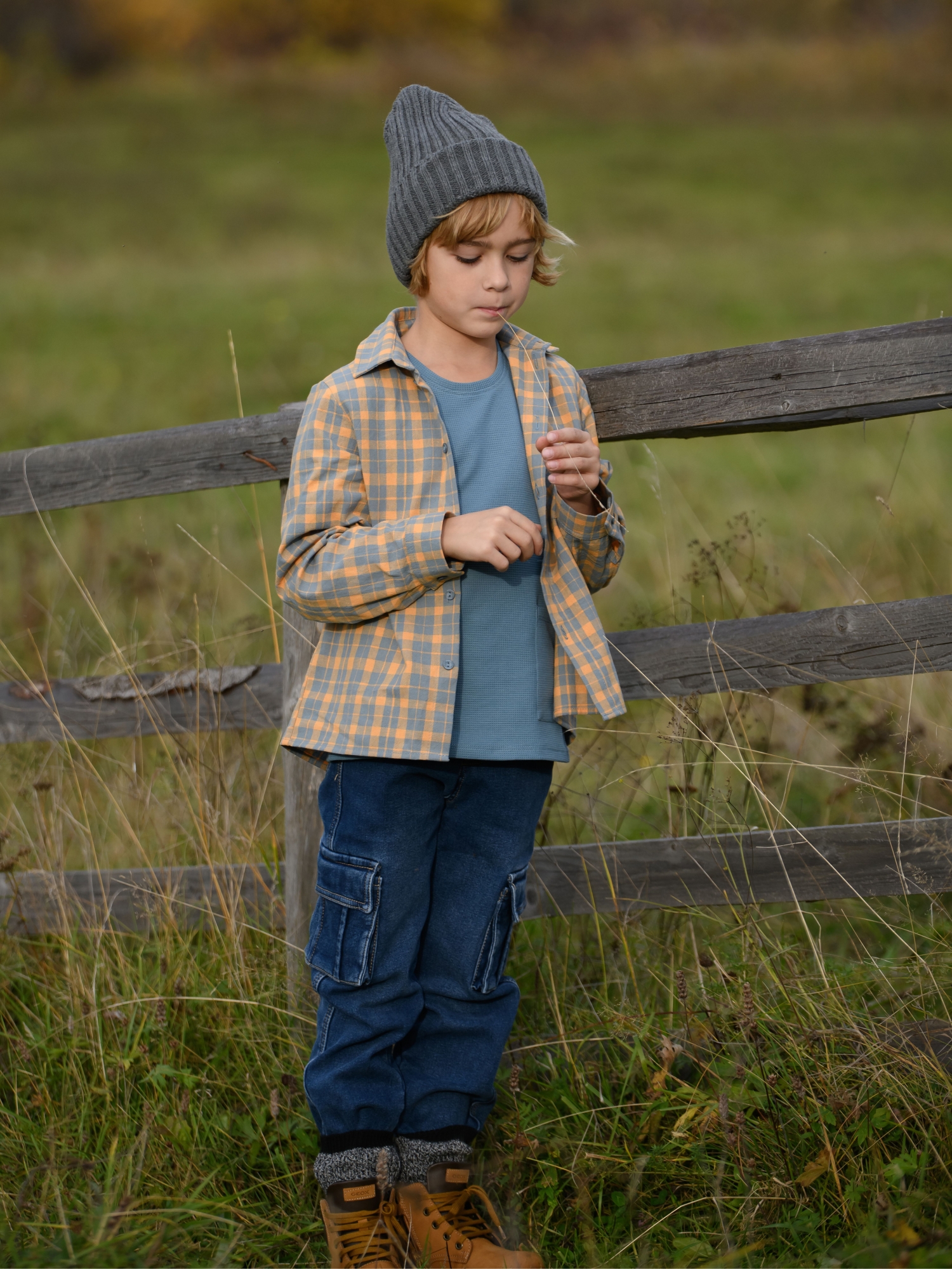 Рубашка для мальчика хлопковая (104/30, синий)