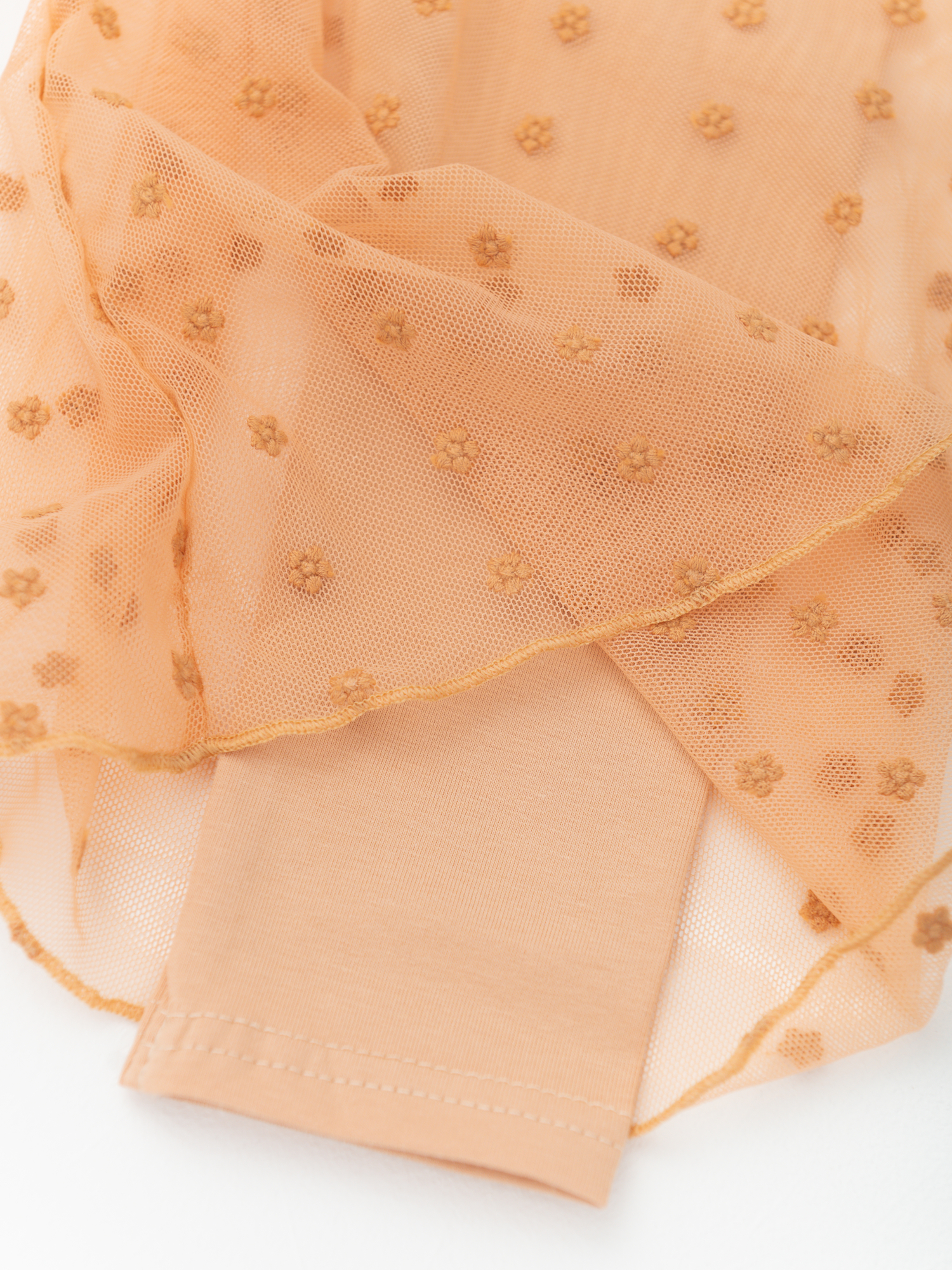 Легинсы для девочки цветы (104/30, персик)