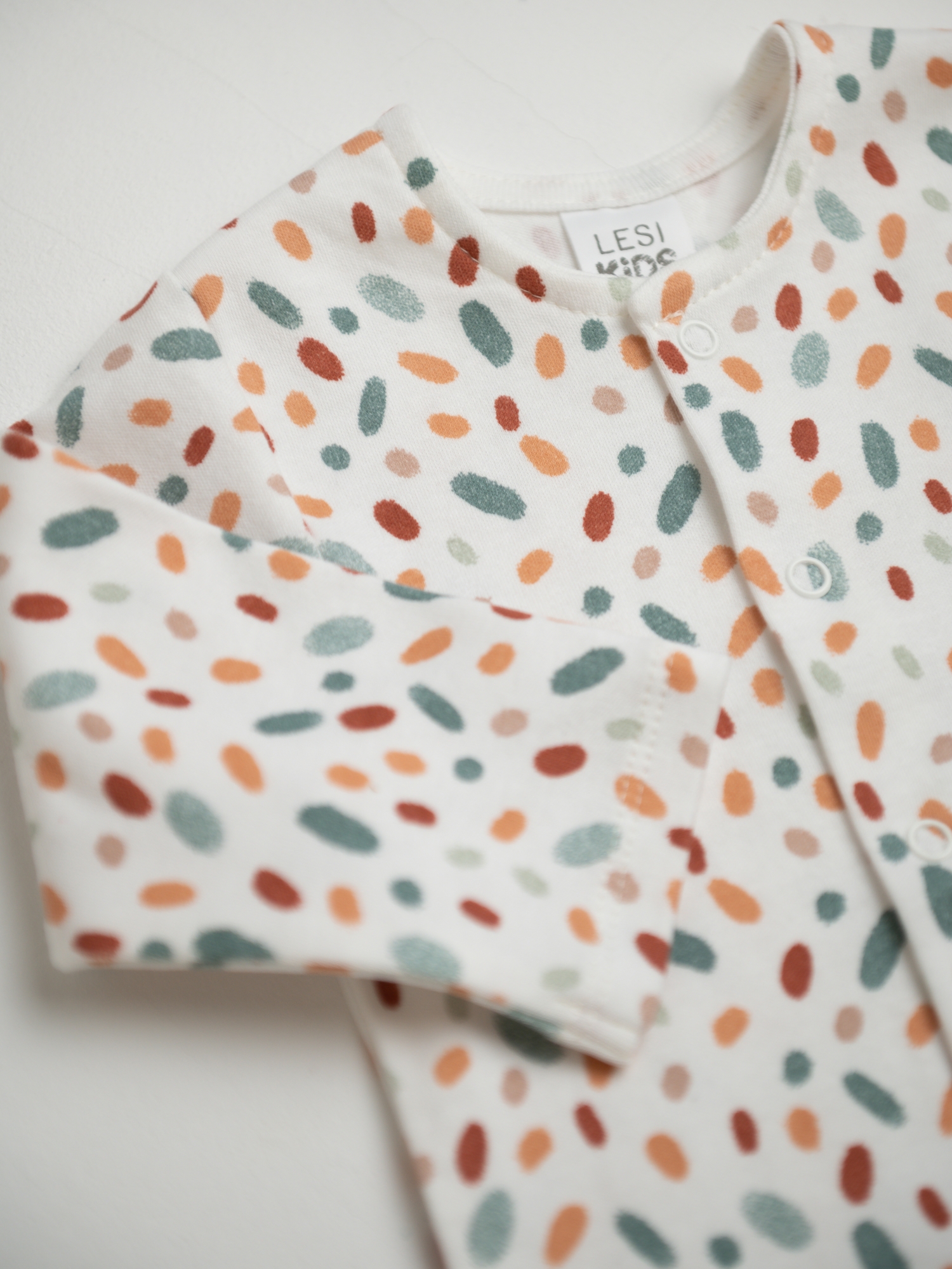 Кофточка на кнопках из трикотажного интерлока (68/22, Белый)