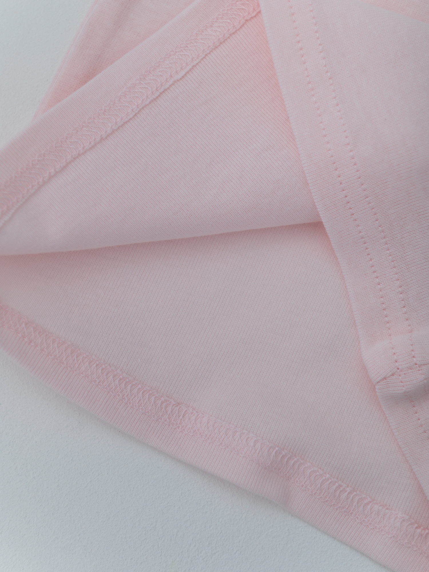 Майка для девочки из рибаны (110/30, Св.розовый)