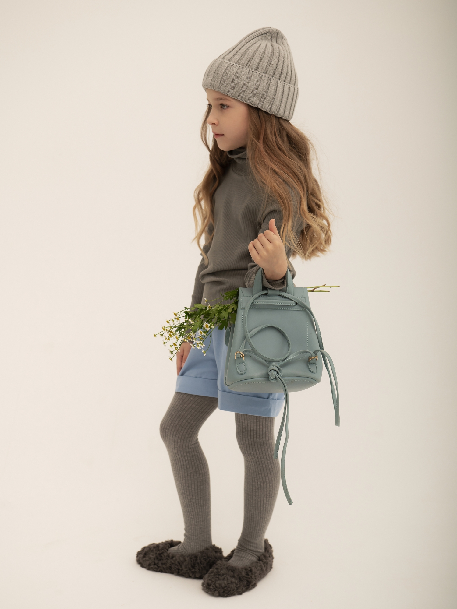 Костюм водолазка и легинсы (116/32, серый)