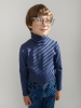 Джемпер для мальчика из трикотажной рибаны (110/30, тём.синий)