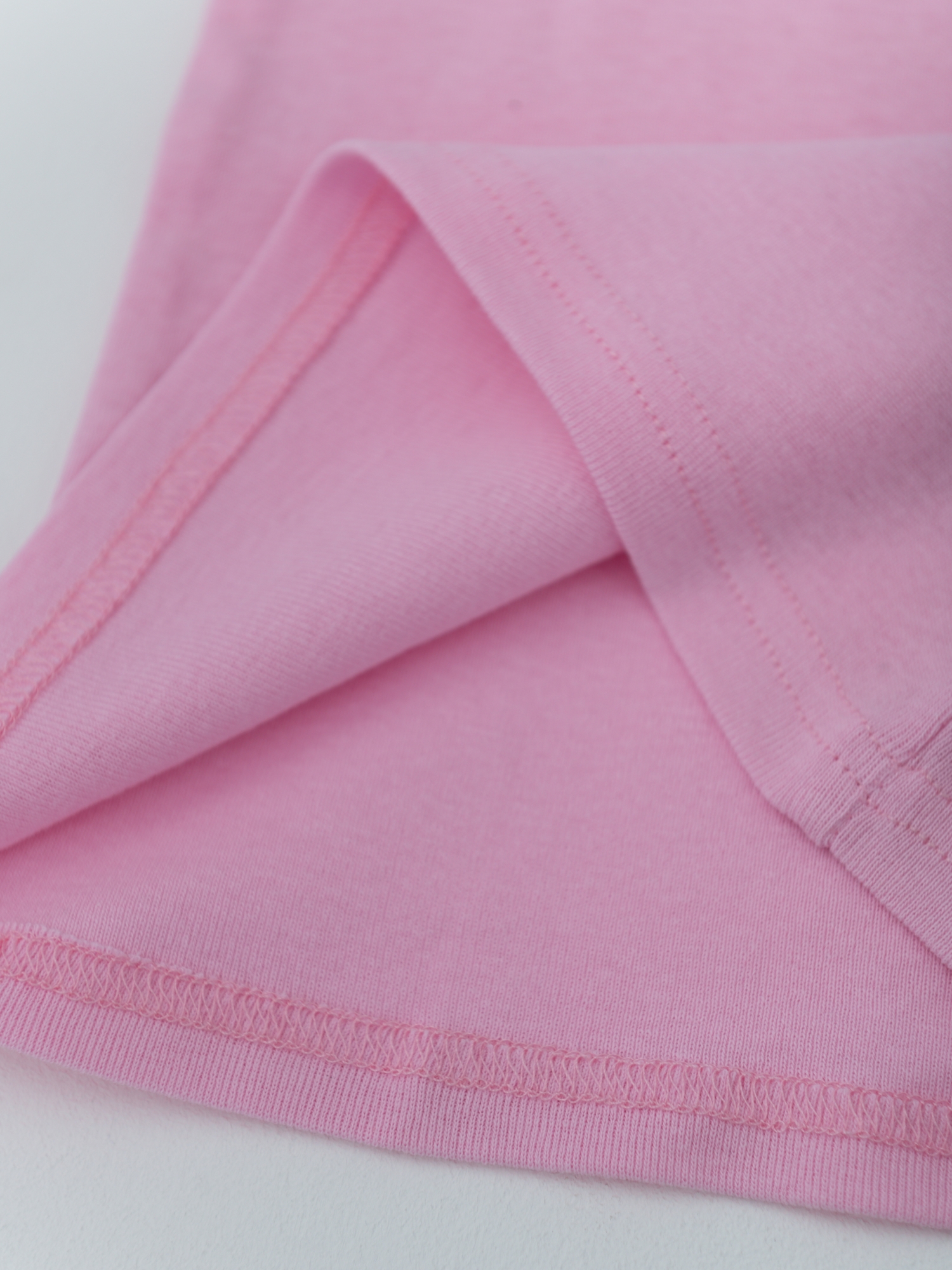 Майка для девочки из рибаны (104/30, Розовый)