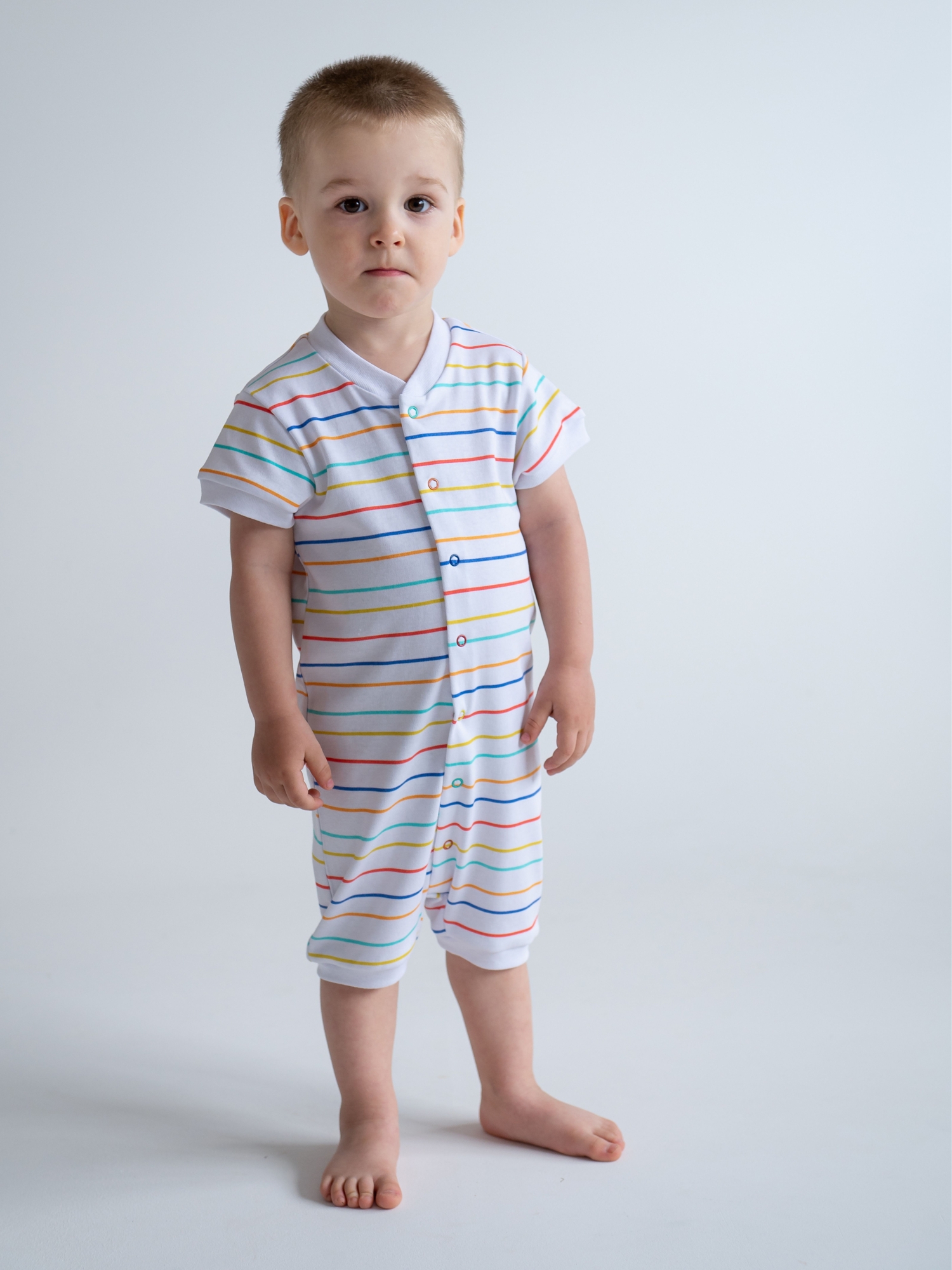 Песочник из хлопкового трикотажа (80/24, Белый)