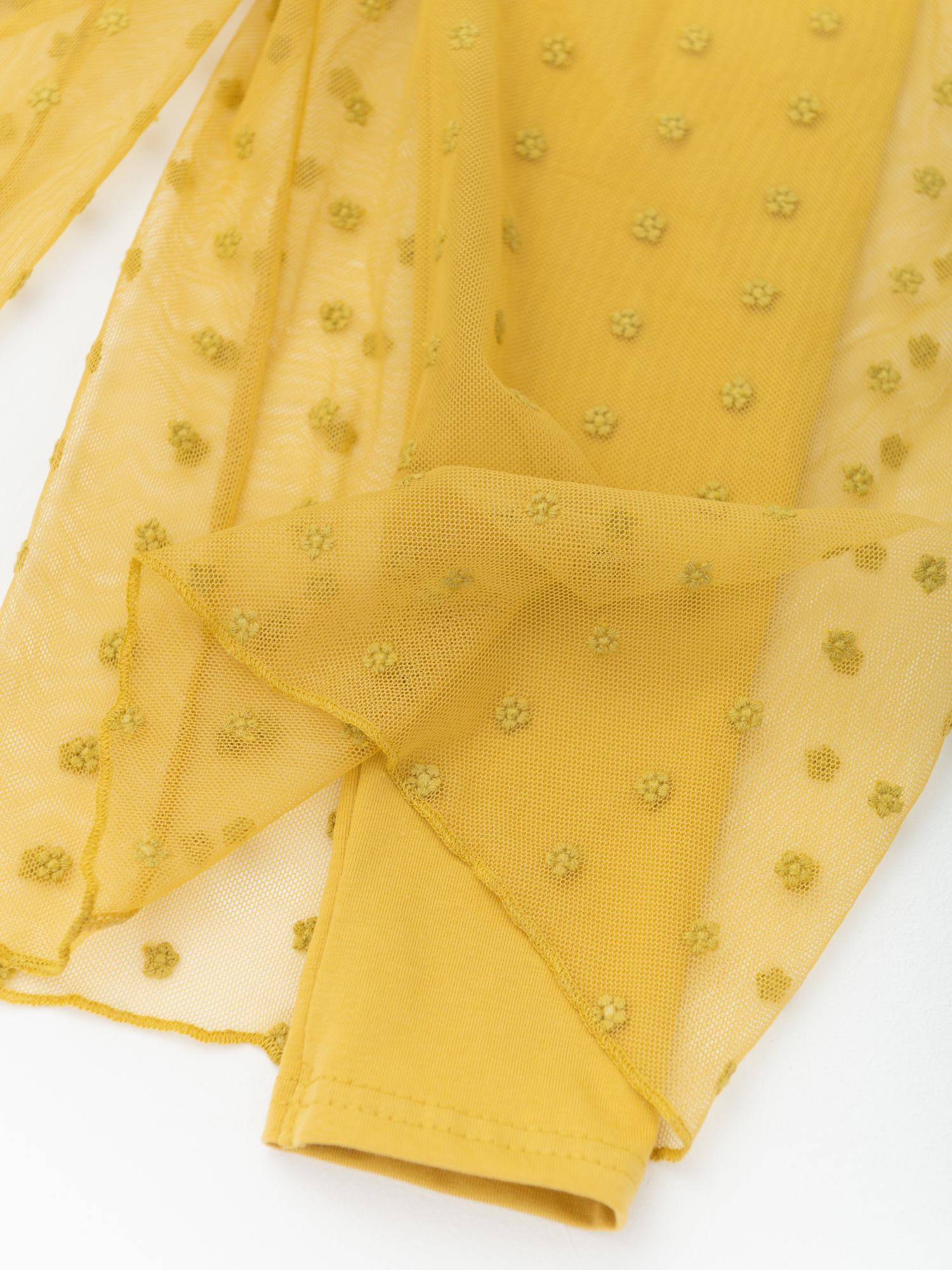 Легинсы для девочки цветы (желтый, 122/32)