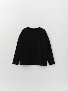 Лонгслив для девочки черный