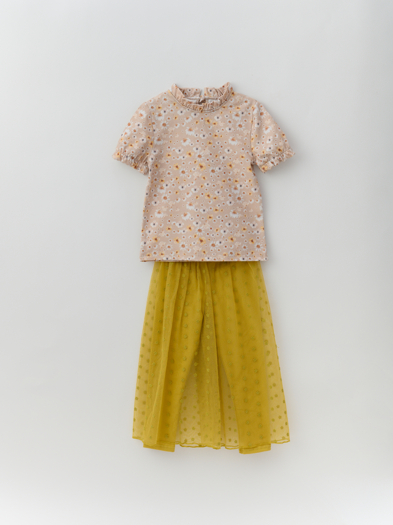 Легинсы для девочки цветы (желтый, 122/32)