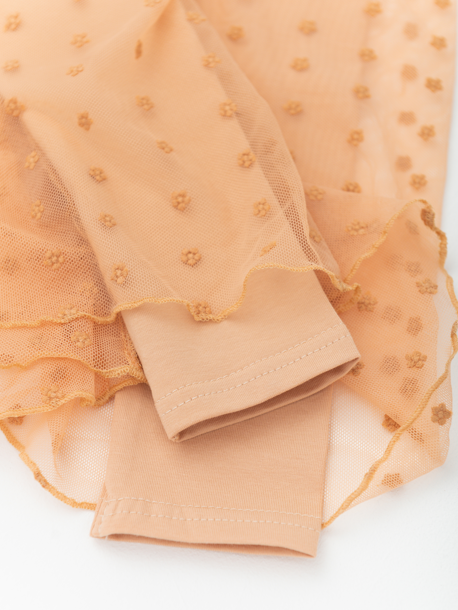 Легинсы для девочки цветы (104/30, персик)