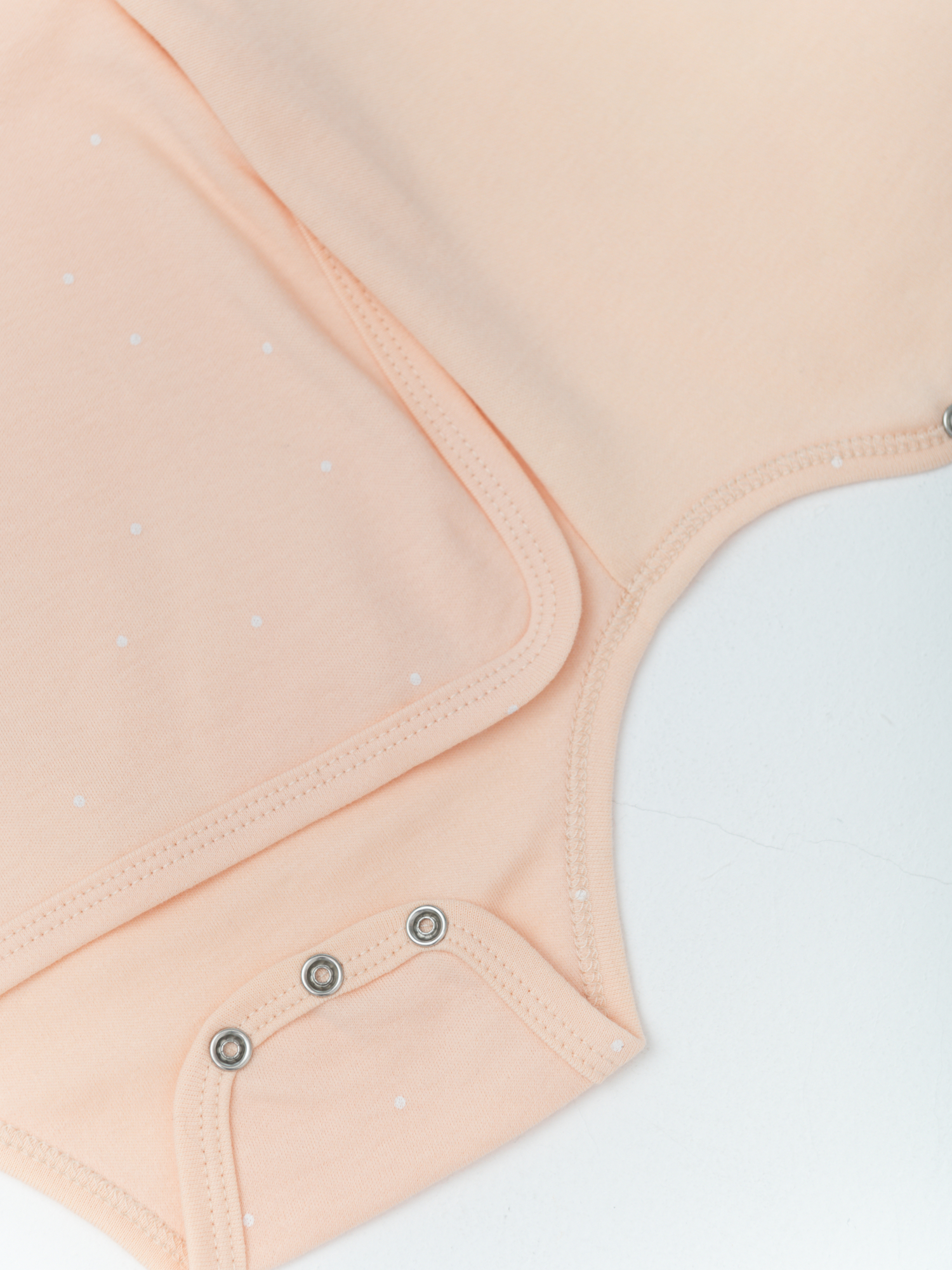 Комплект 2 предмета боди (68/22, бел/персик)