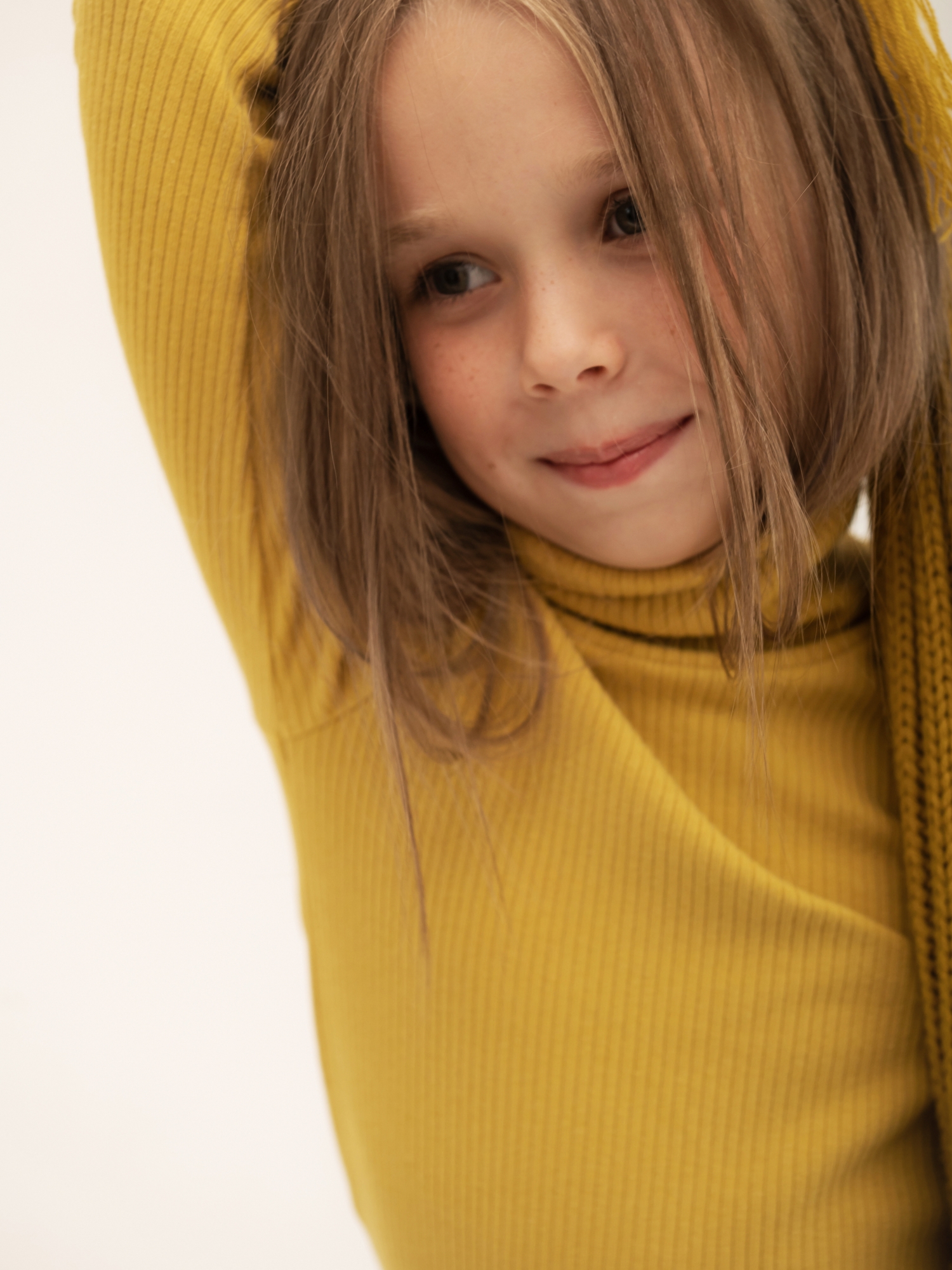 Костюм водолазка и легинсы (104/30, желтый)